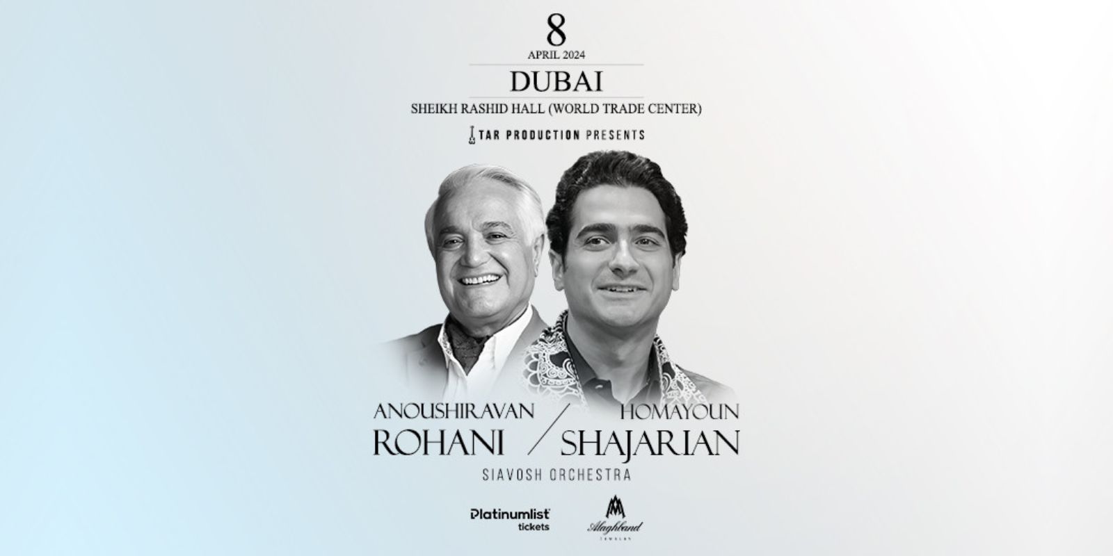 Homayoun Shajarian and Anoushiravan Rohani Live in Dubai