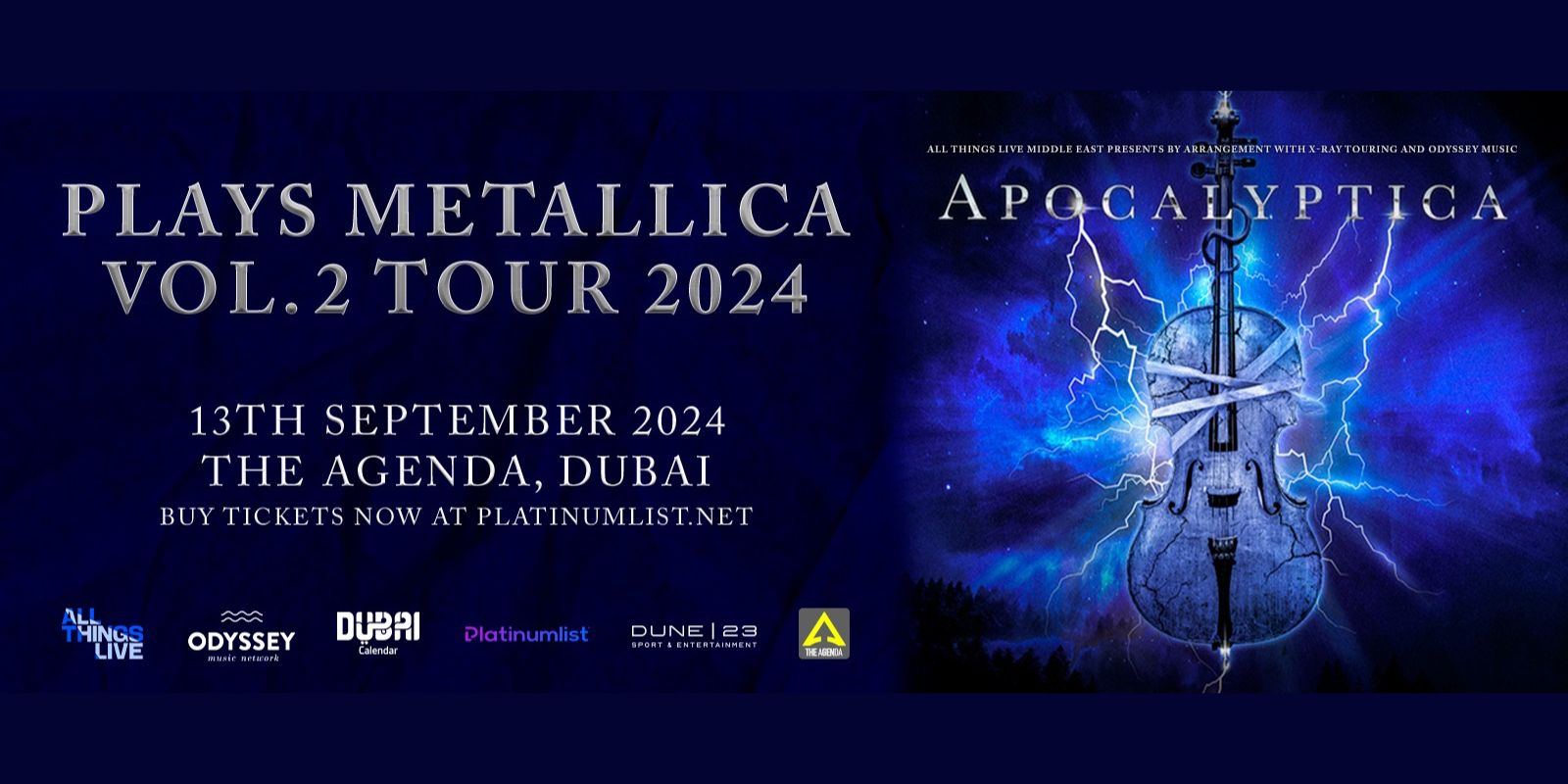 Apocalyptica Plays Metallica at The Agenda, Dubai