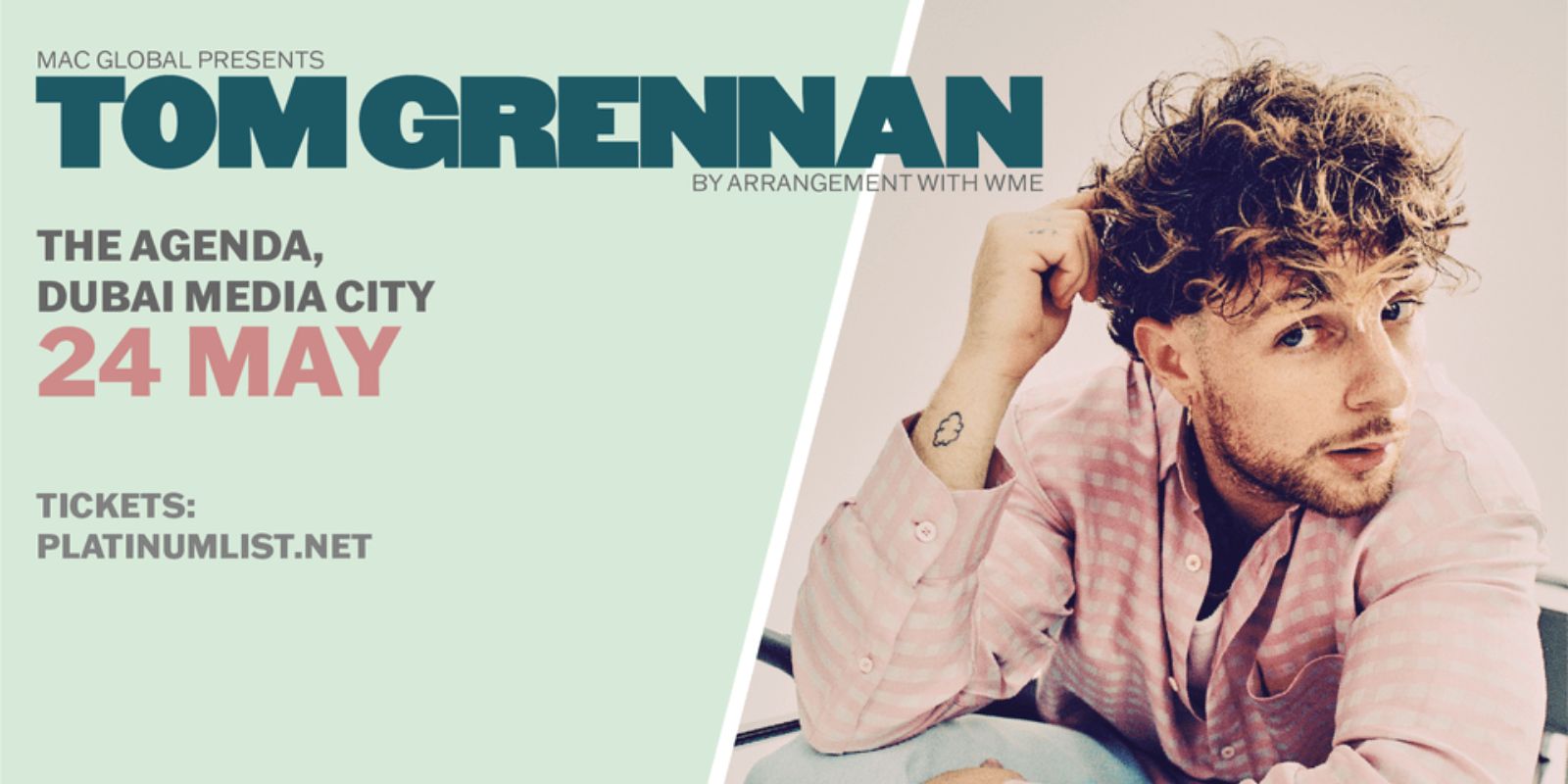 Tom Grennan at The Agenda, Dubai